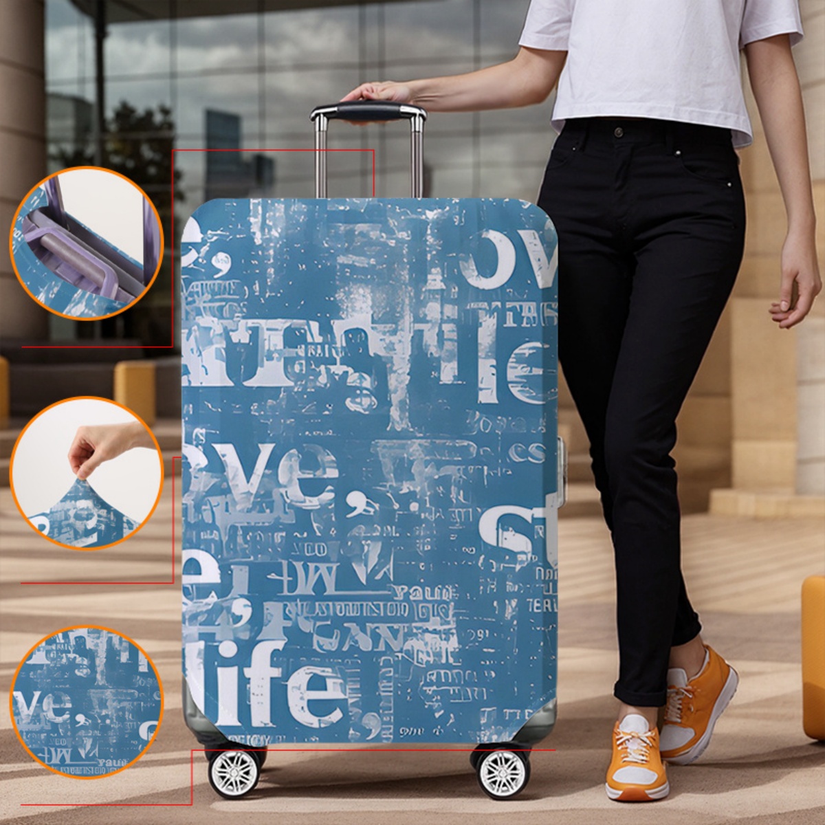 Copri bagaglio protettivo elas - Waterproof Suitcase Cover Protector recensione e prezzo