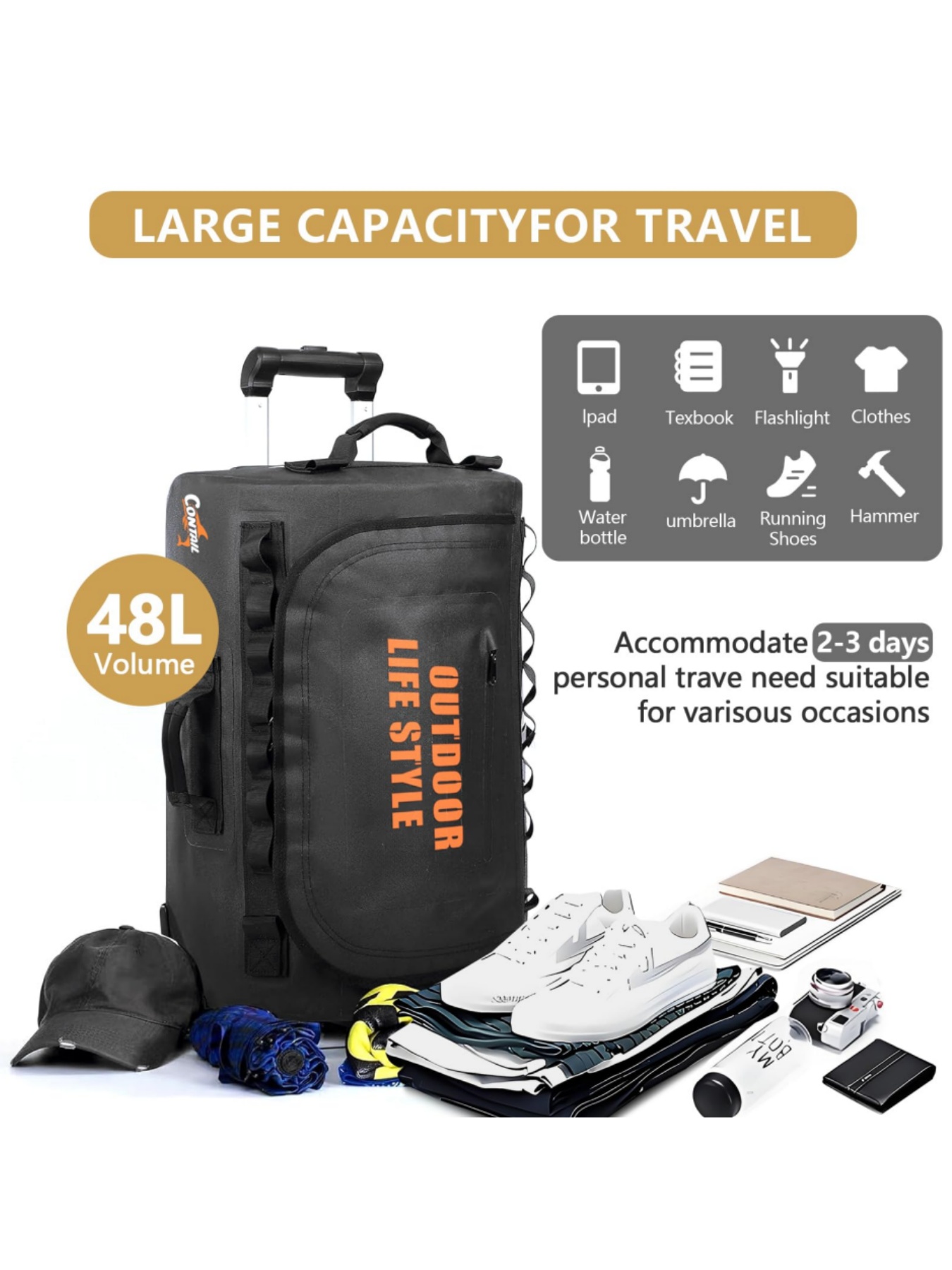 Borsa per immersione con ruote - Foldable Rolling Luggage Bag recensione e prezzo